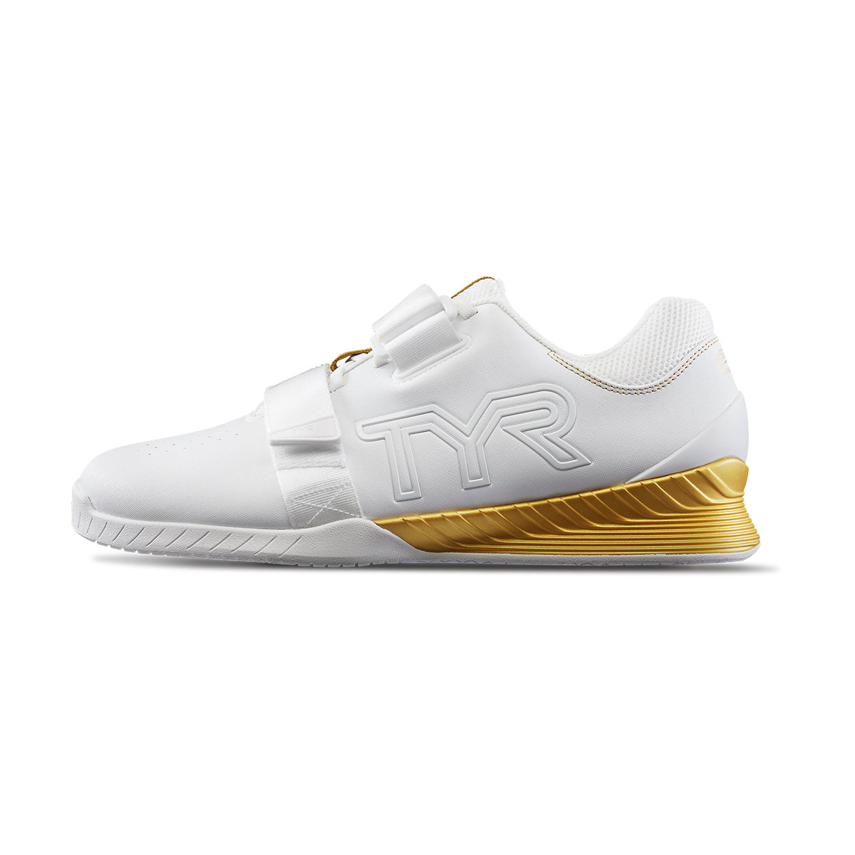 TYR L-1 Lifter Shoes (132 White/Gold - Limited Edition Squat 