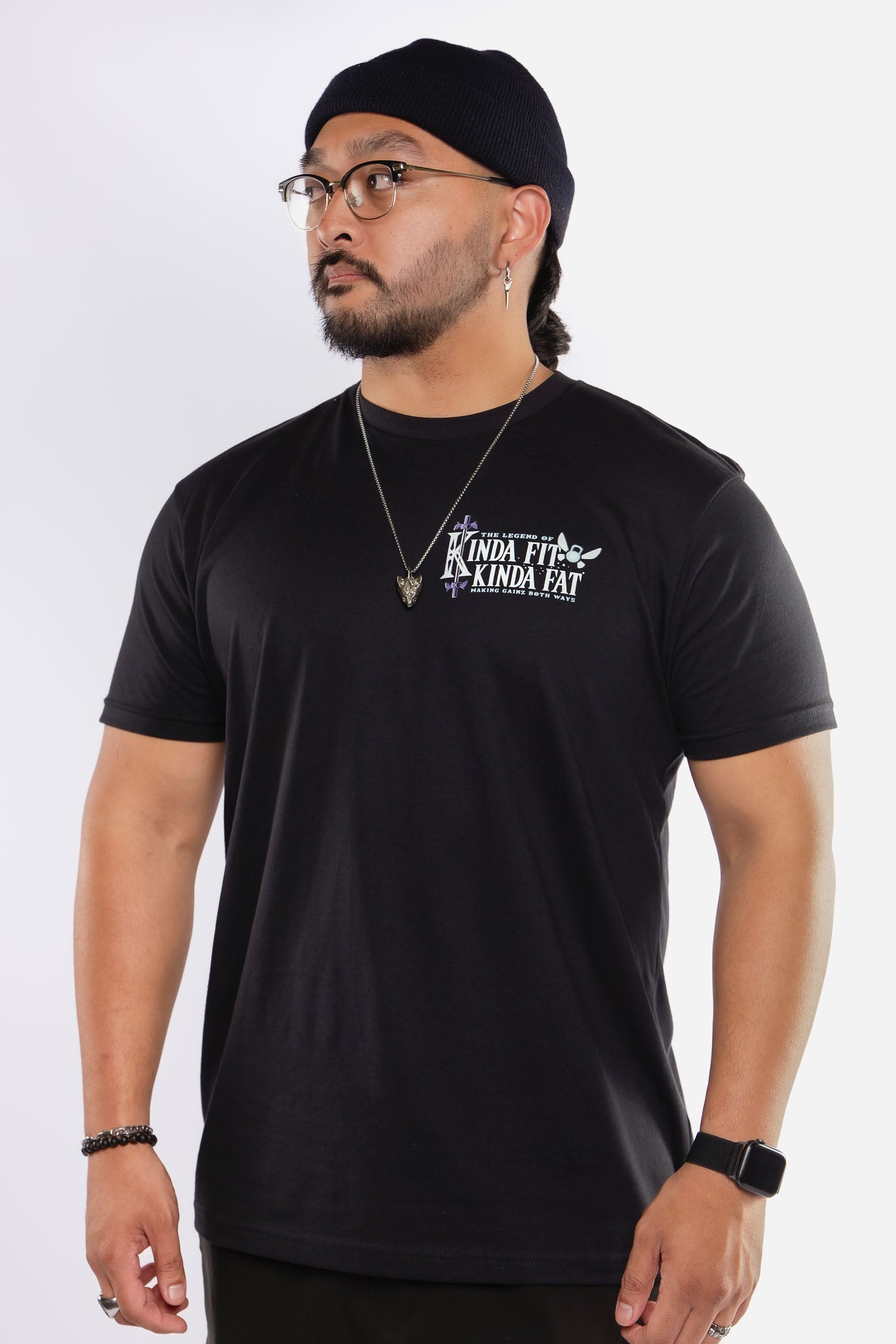 Kinda Fit Kinda Fat Sausage Link Tee (Black)