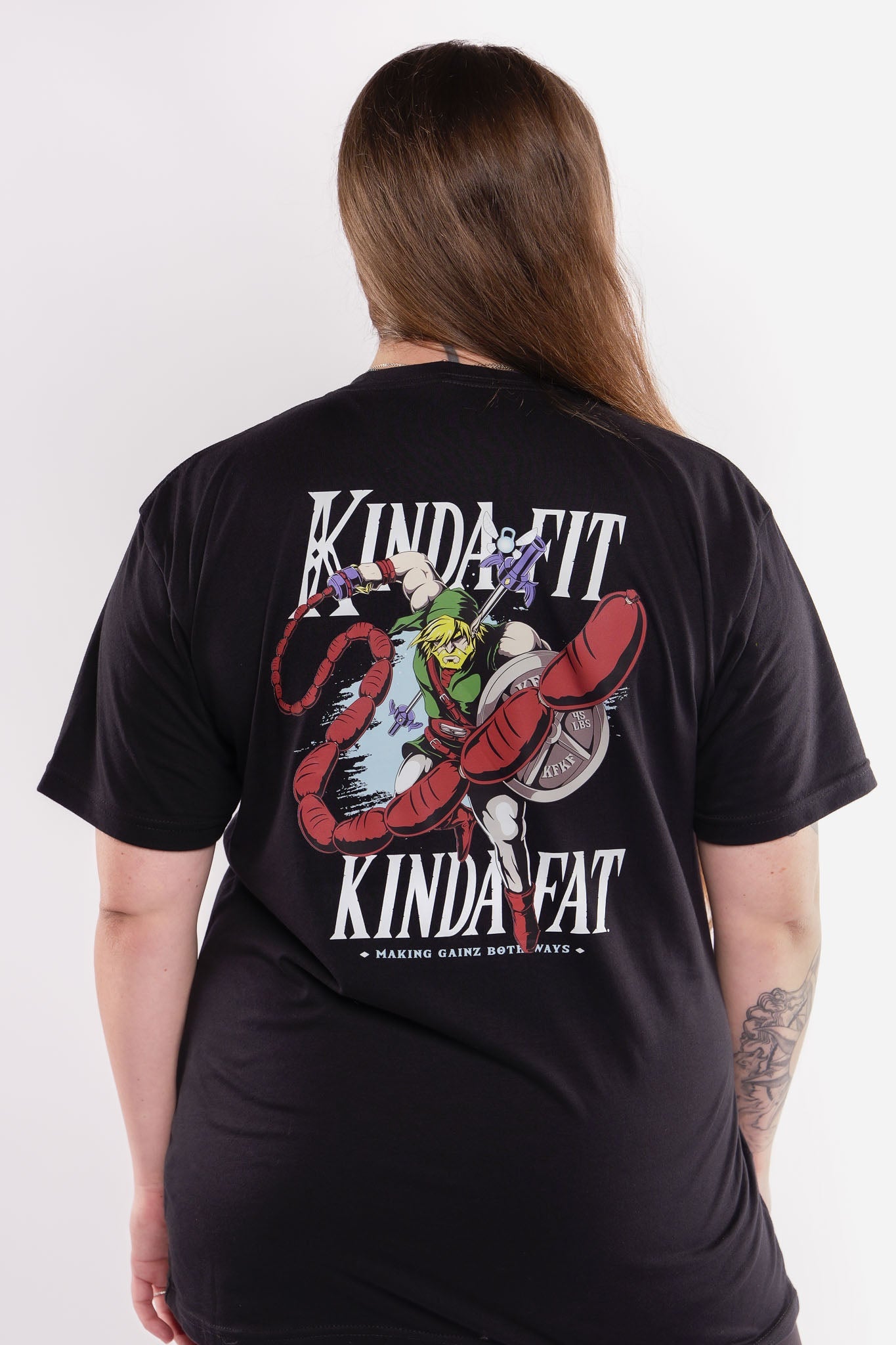 Kinda Fit Kinda Fat Sausage Link Tee (Black)