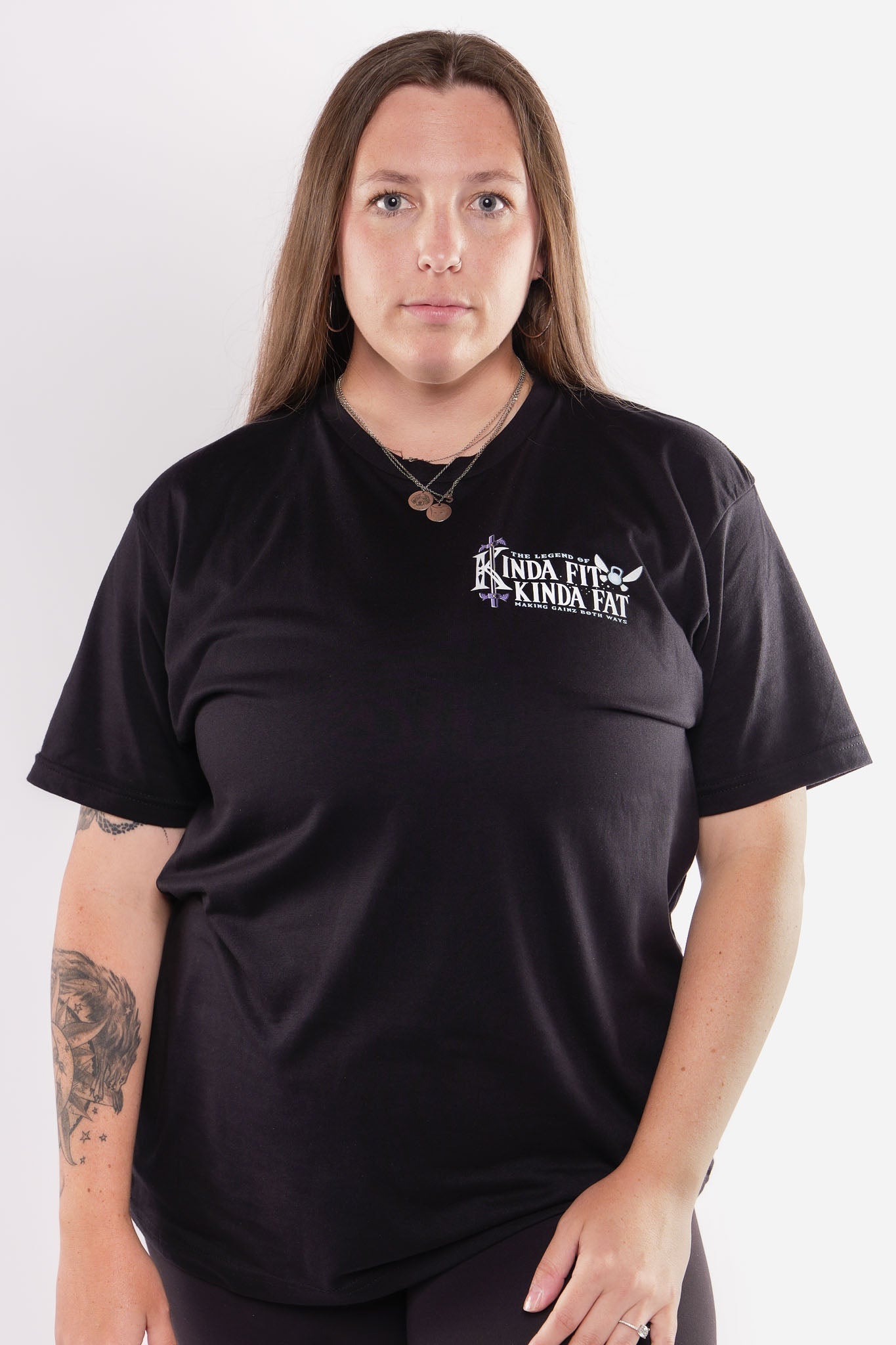 Kinda Fit Kinda Fat Sausage Link Tee (Black)