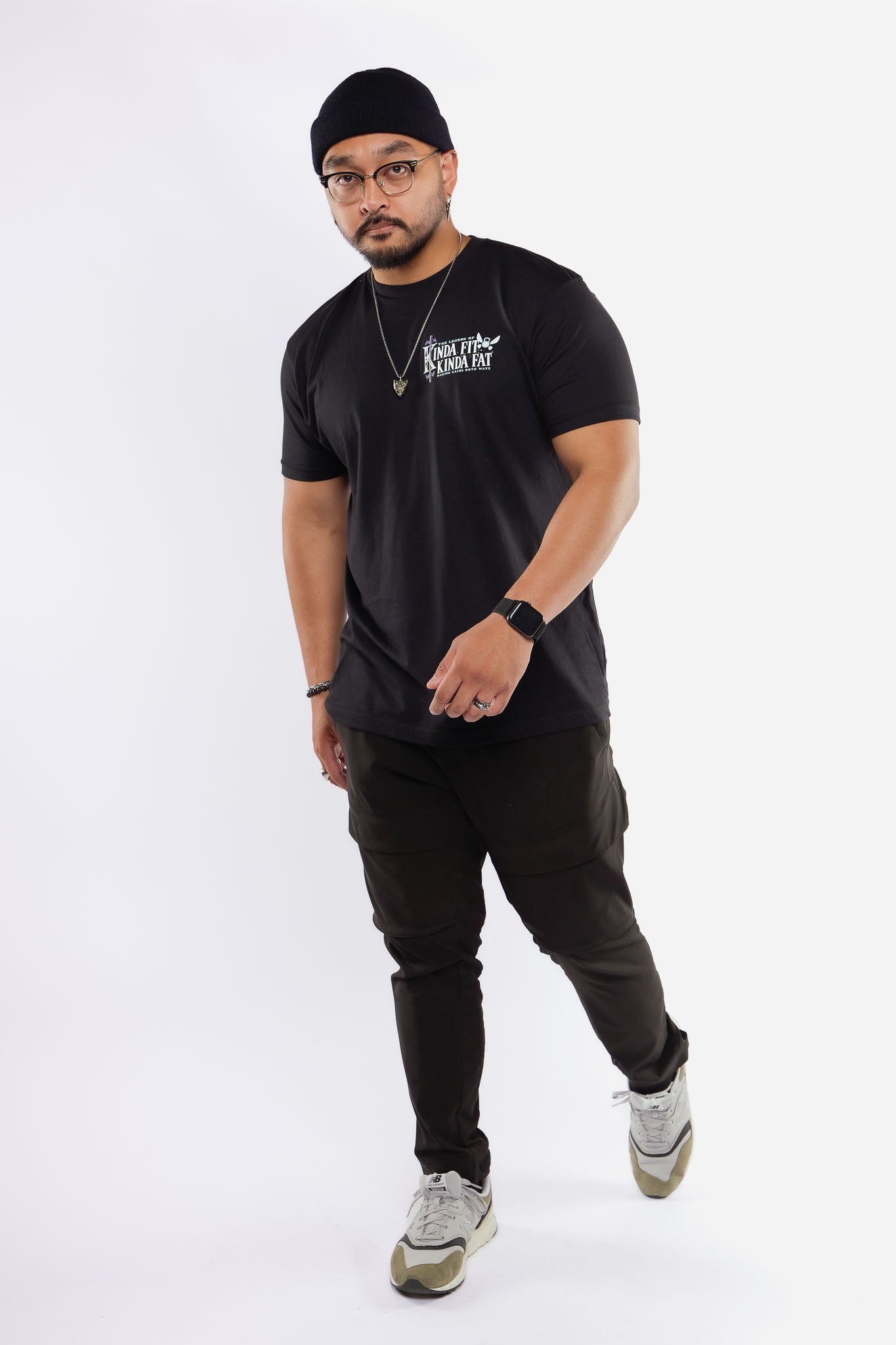 Kinda Fit Kinda Fat Sausage Link Tee (Black)