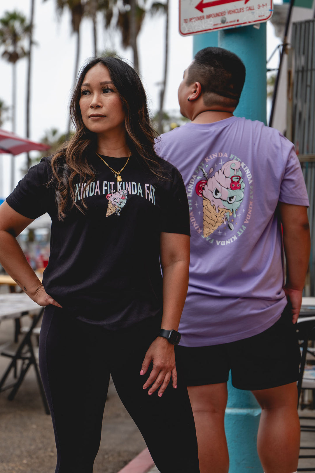 Kinda Fit Kinda Fat Spubroni Tee (Purple)