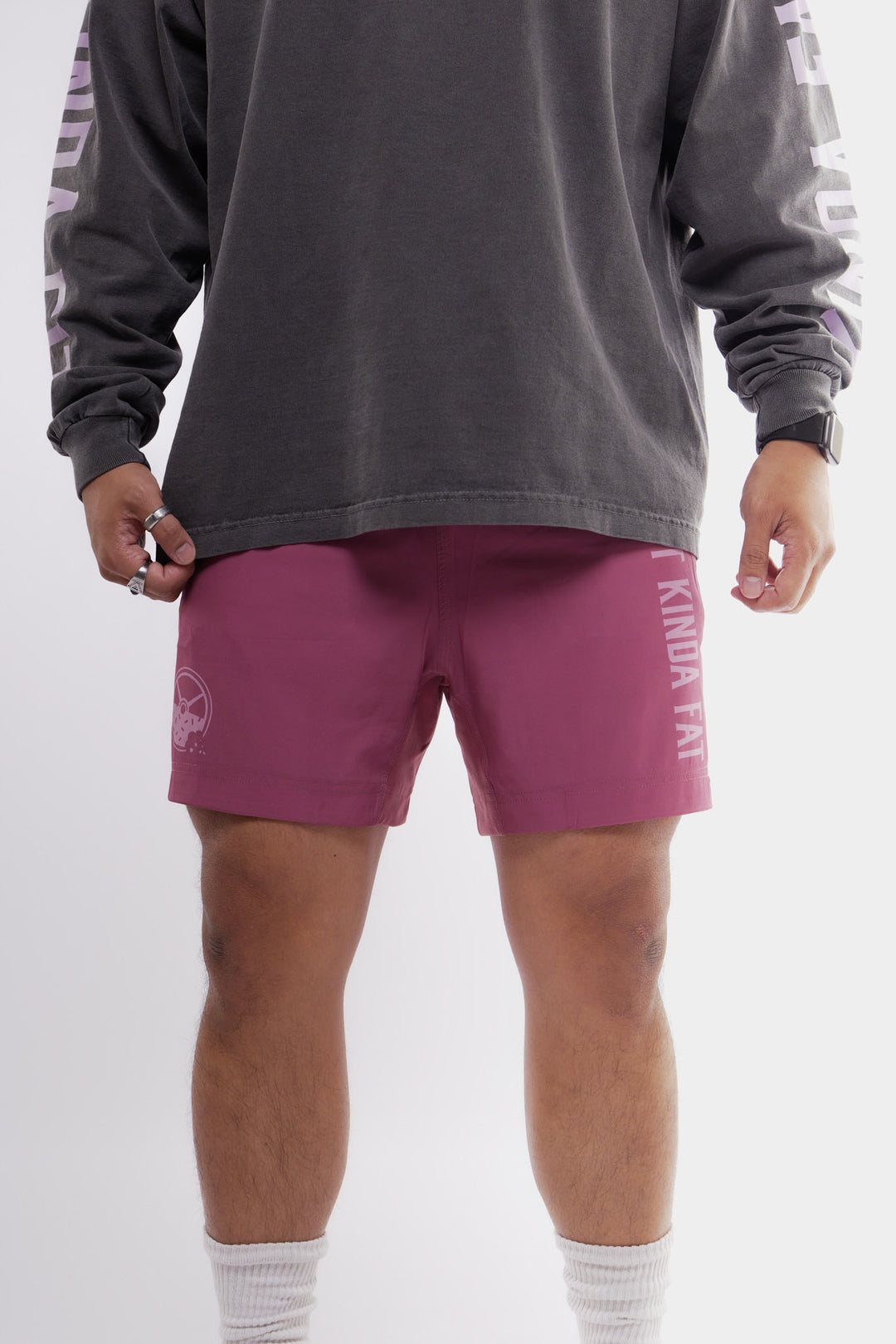 Kinda Fit Kinda Fat The Classic Premium 5.5" Training Shorts (Berry)