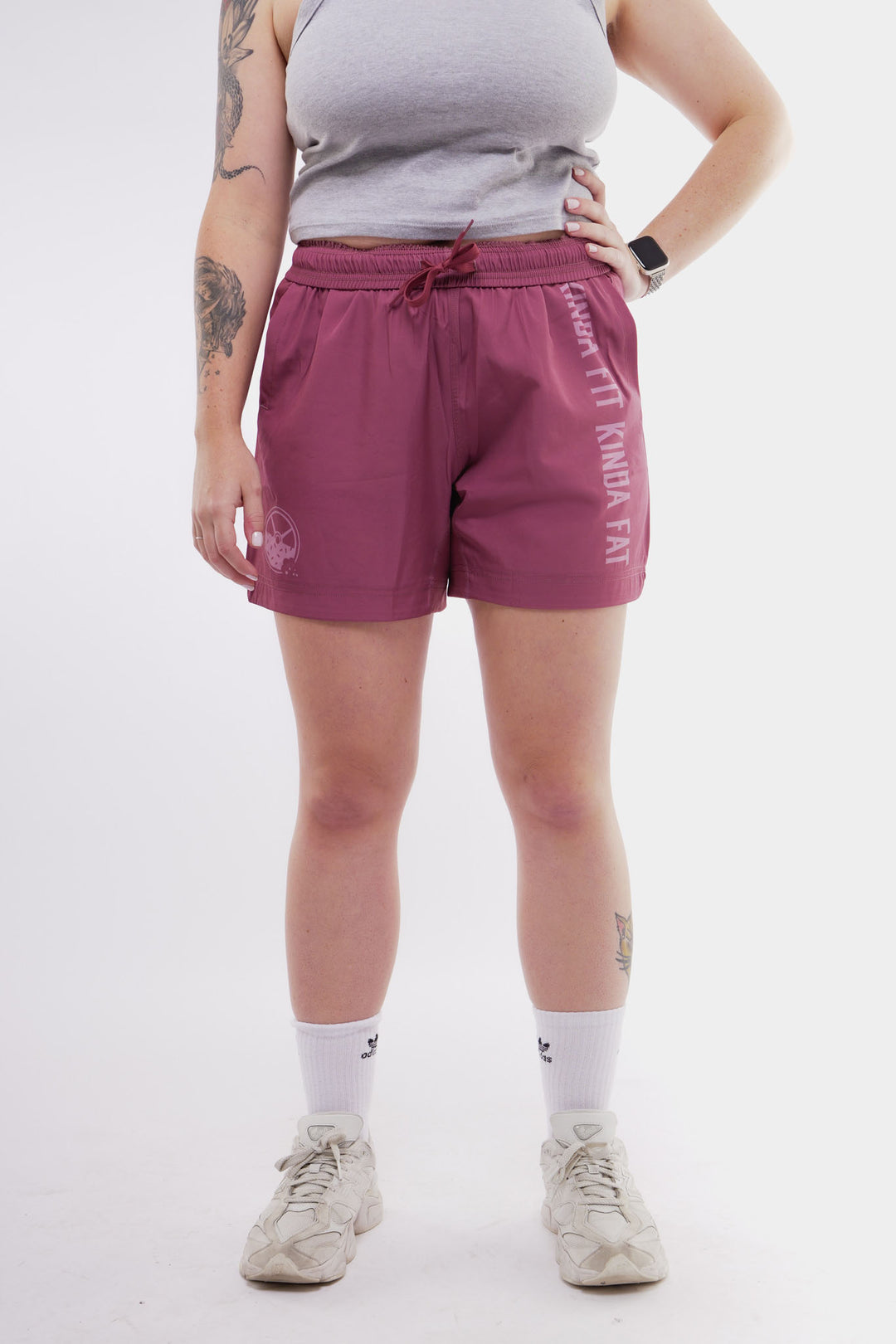 Kinda Fit Kinda Fat The Classic Premium 5.5" Training Shorts (Berry)