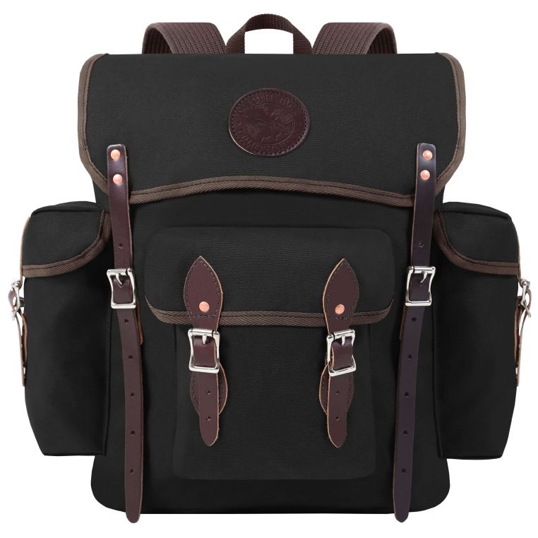 Duluth Pack Backpack Leather and Dark factory brown canvas/duck