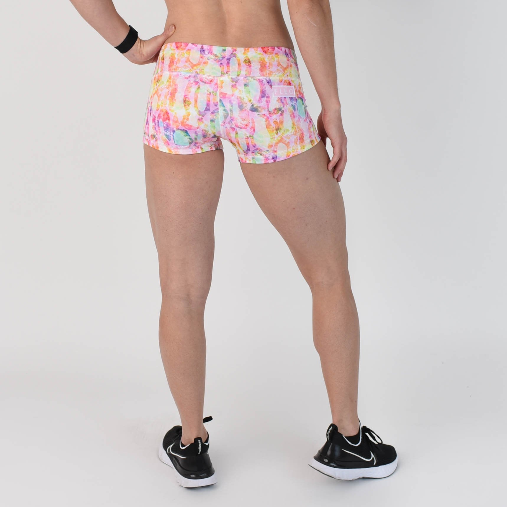 Fleo hot glow leopard shorts