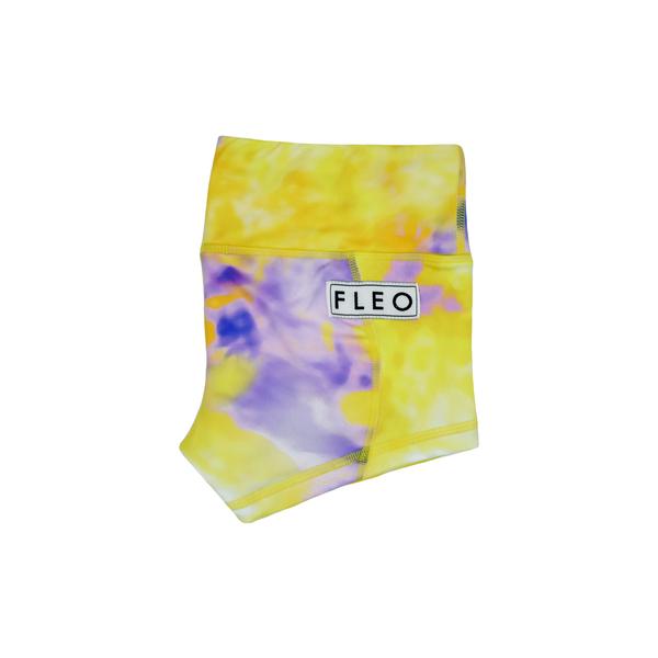 FLEO Burst Yellow Shorts (Low-rise Contour) - 9 for 9