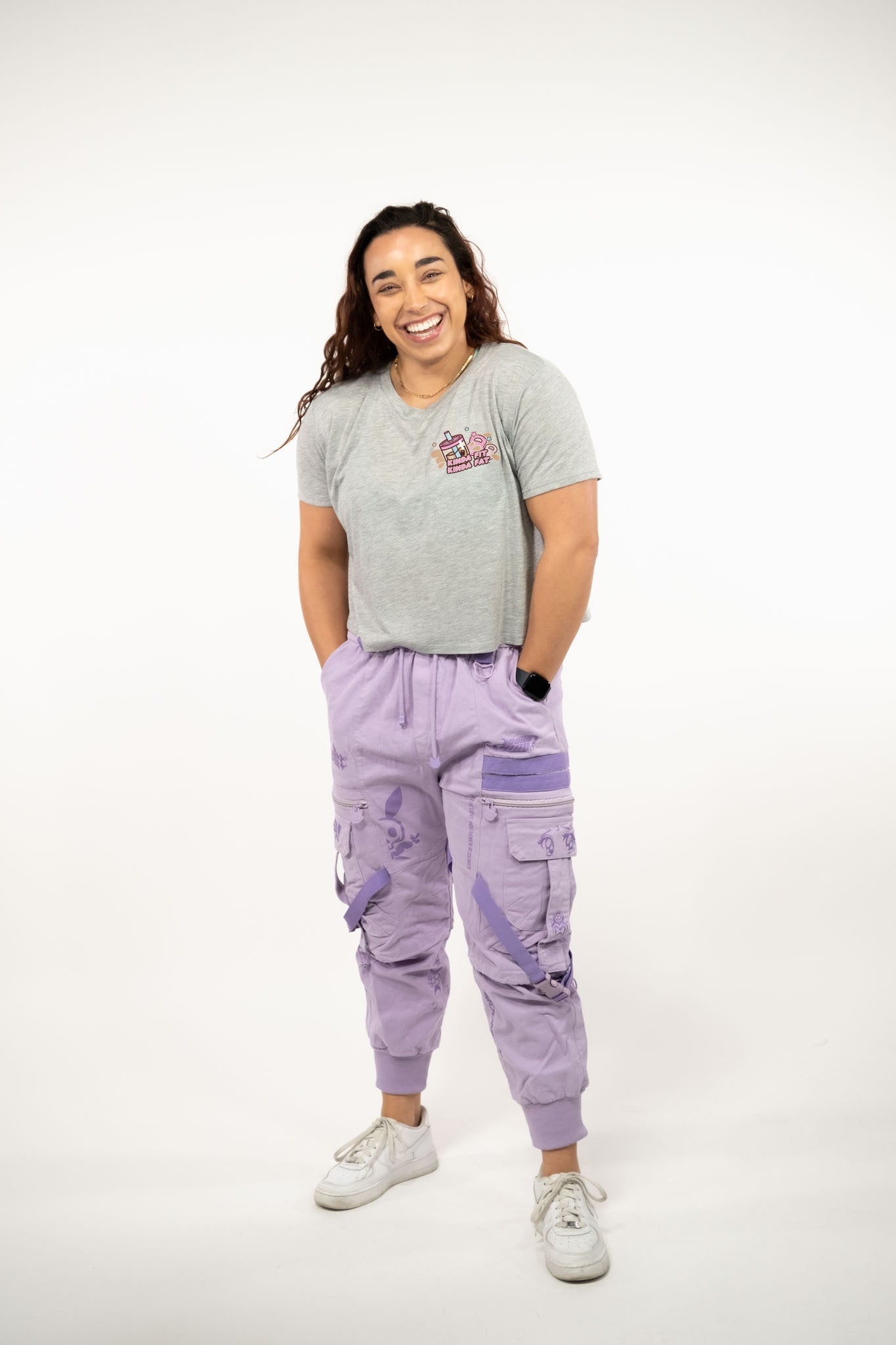 Kinda Fit Kinda Fat Boba Bulk Tea Cropped Tee