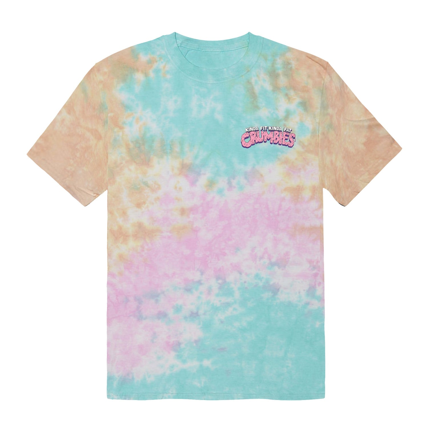 Be Kind Tie Dye Tee - Rainbow Mint Black