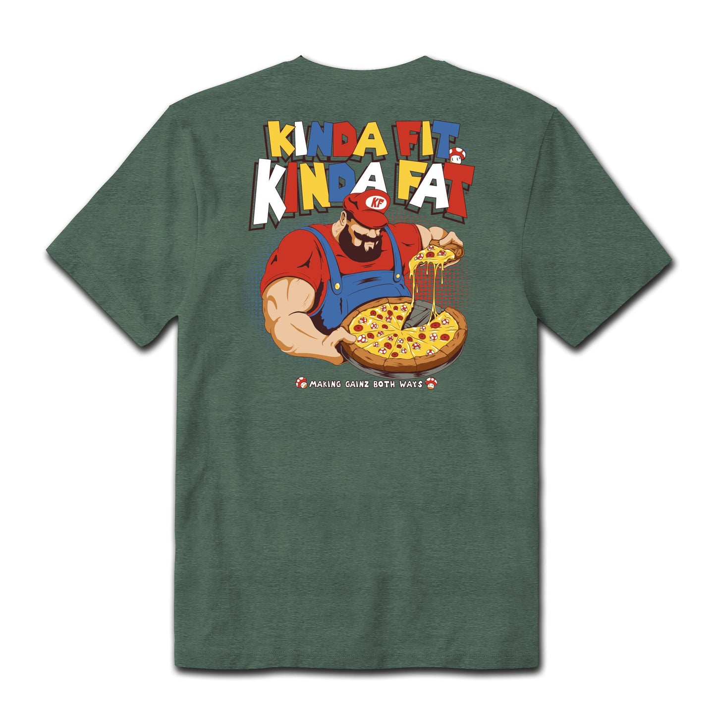 Kinda Fit Kinda Fat Let's-A Grow Tee (Green)