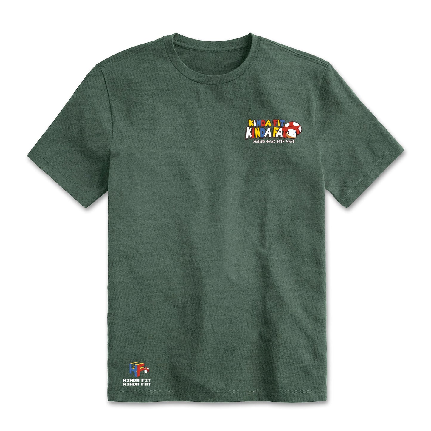 Kinda Fit Kinda Fat Let's-A Grow Tee (Green)