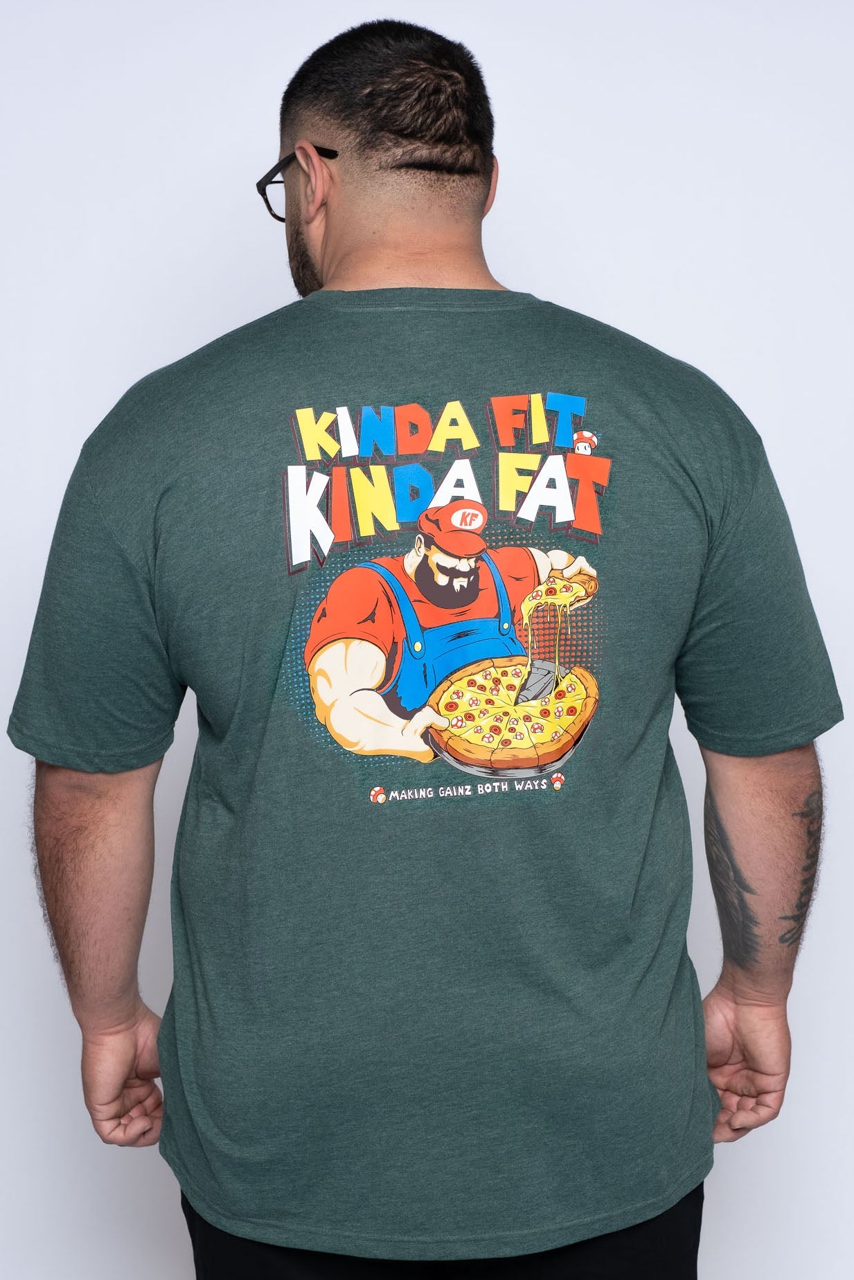 Kinda Fit Kinda Fat Let's-A Grow Tee (Green)