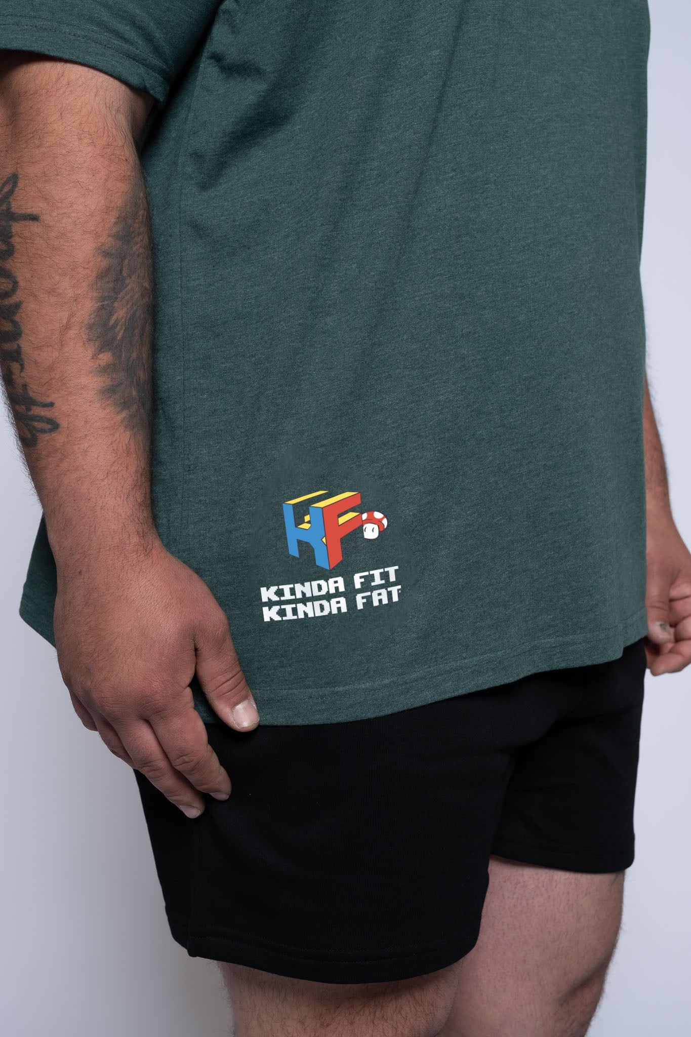 Kinda Fit Kinda Fat Let's-A Grow Tee (Green)