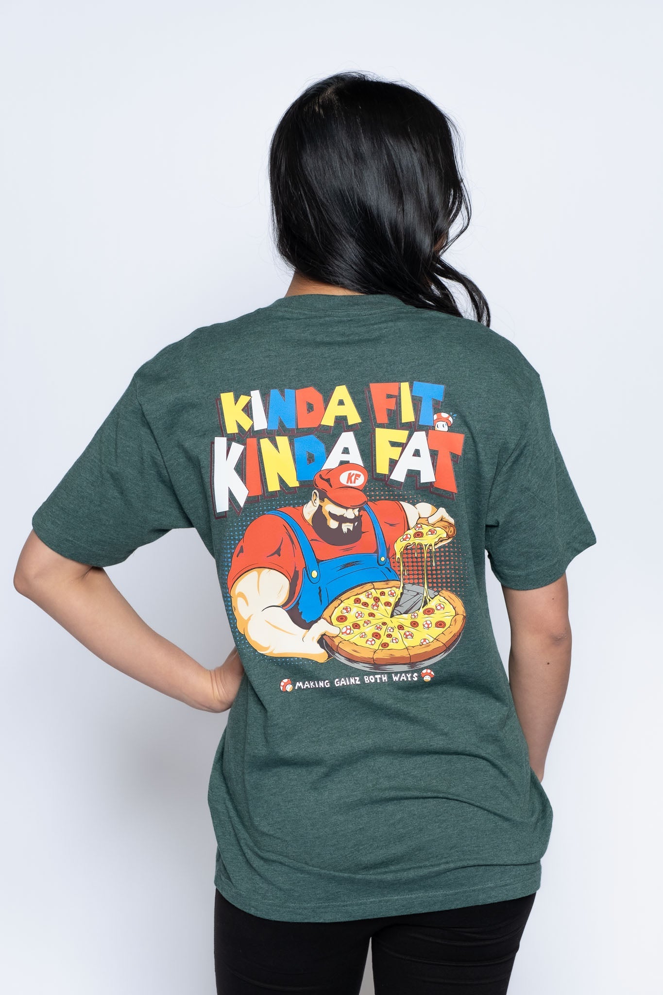 Kinda Fit Kinda Fat Let's-A Grow Tee (Green)