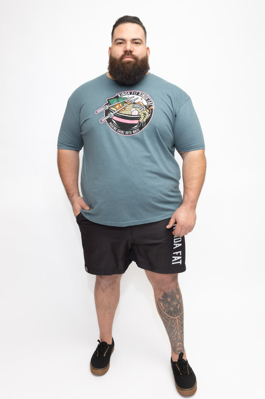 Kinda Fit Kinda Fat Ramen Ropes Tee (Light Blue)