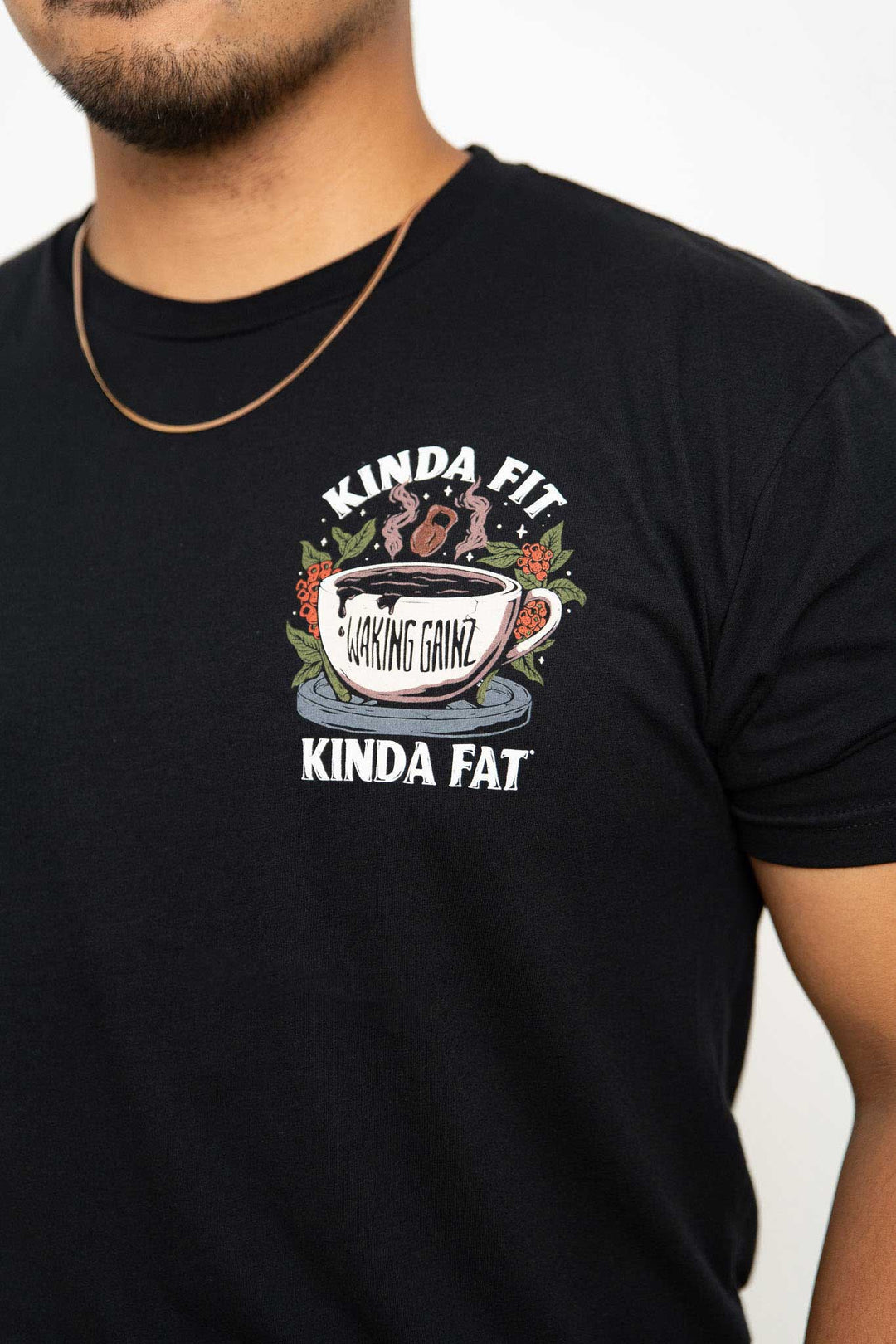 Kinda Fit Kinda Fat Waking Gainz Tee