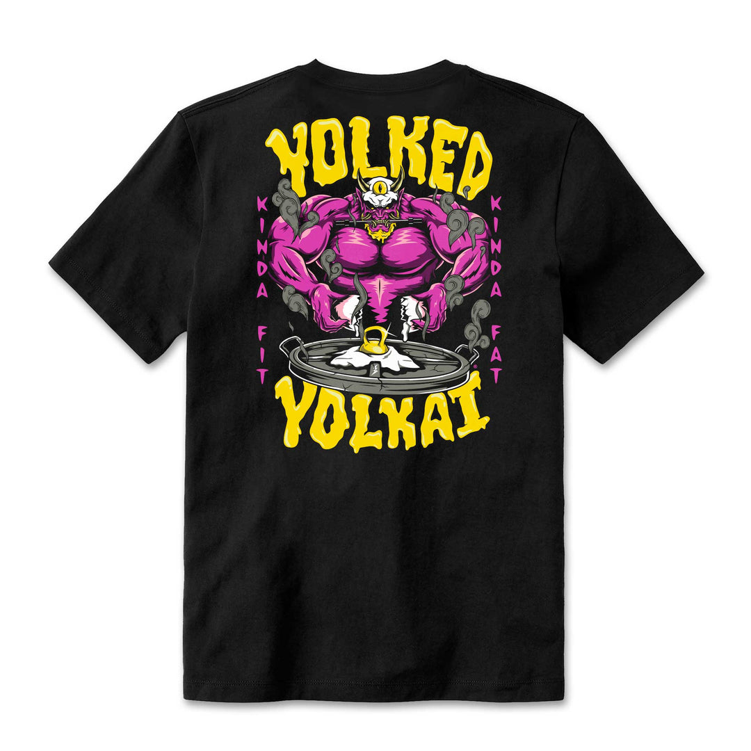 Kinda Fit Kinda Fat Yolked Yolkai Tee (Black)